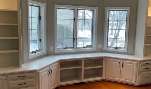 White cabinets